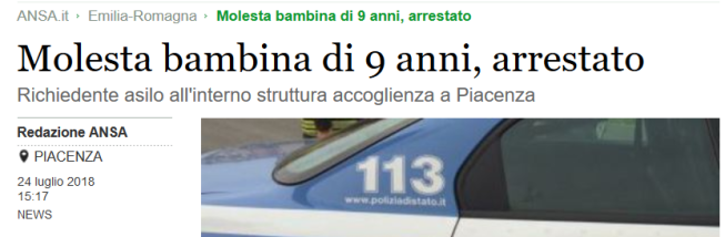 Screenshot_2020-07-17 Molesta bambina di 9 anni, arrestato - Emilia-Romagna